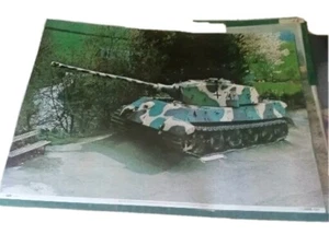 Königstiger Panzer Poster Neu Plaistow Bild Vintage - Bild 1 von 8