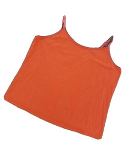 Lane Bryant Women's Plus Orange Pretty Perfect Cotton Stretch Tank Top Sz 22/24 - Picture 1 of 4