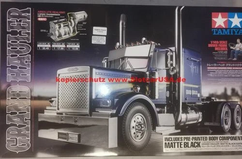 Tamiya 56356 1/14 RC Grande Camion Opaco Edizione Nera - Immagine 1 di 1