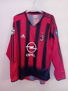 Ultra Rare AC Milan Football Shirt 2004/05 Adidas Champions League Opel Medium - Picture 1 of 9