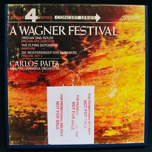 A WAGNER FESTIVAL~Carlos Paita~Promo~Reel To Reel Tape~LONDON #L75035~7 1/2 IPS - Imagen 1 de 3
