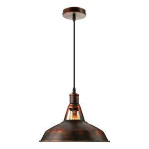 Rustic Antique Pendant Lamp Copper Hanging Chandelier Ceiling Fixture Light - Picture 1 of 5
