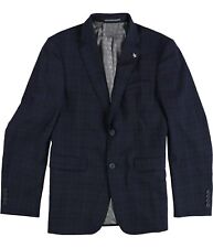 Original Penguin Mens Plaid Two Button Blazer Jacket