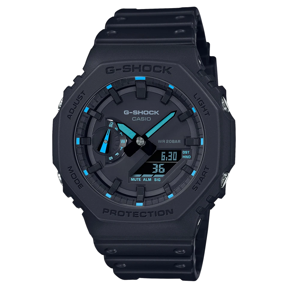 Casio G-Shock Analog-Digital Black Resin Men's Watch GA-2100-1A2