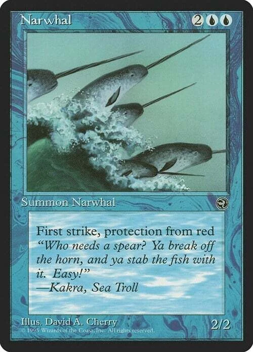 Magic The Gathering MTG NARWHAL Homelands NM Near Mint - Image 1 of 1