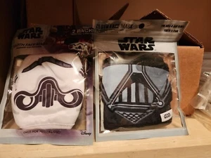 Star Wars Storm Trooper Stoff Gesichtsmaske Jugend 2er Pack Disney Lucas Filme Neu - Bild 1 von 5
