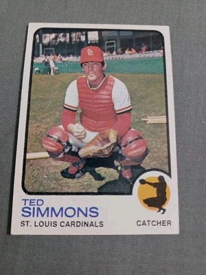 Бейсбольная карточка TED SIMMONS 1973 Topps No85 ST. LOUIS CARDINALS 73 HOF - Изображение 1 из 3