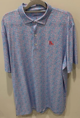 Meadowbrook Country Club 1944 MO - johnnie-O Floral Print Golf Shirt - Men's XL - Image 1 of 3