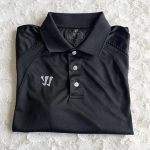 Camisa Polo Warrior Para Hombre Mediana Negra Blitz Performance Lacrosse Hockey Atlética - Imagen 1 de 12