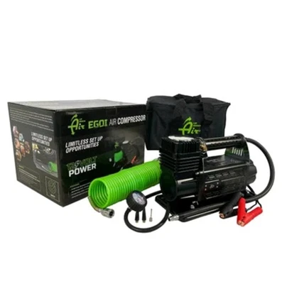 Sistema de compresor de aire portátil EGOI 5,6 CFM con bolsa de almacenamiento, manguera y accesorios Foto 1 de 4