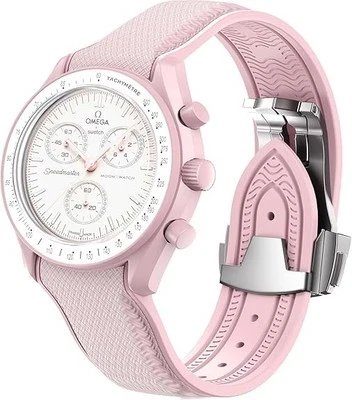 Correa REBANDACE para reloj Omega x Swatch MoonSwatch 20 mm hebilla plegable correa C... Foto 1 de 4