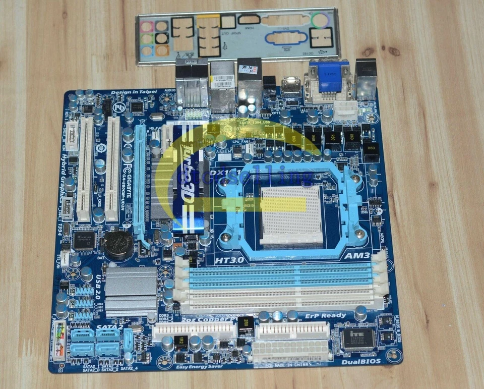 1PCS Gigabyte GA-880GM-UD2H Motherboard AMD 880G socket AM3 DDR3 - Image 1 of 1