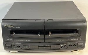 Stereo Vintage Technics Doppia Cassette Deck RS-CH404 HiFi Separato Funzionante - Foto 1 di 9