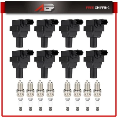 适用于梅赛德斯-奔驰 CL600 1998 - 1999 6.0L S600 1996 - 99 点火线圈和火花塞 — 第 1/4 张图片