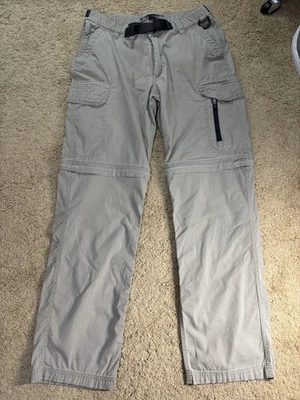 B.C. Clothing Pants Convertible Short Men 32 Brown Cargo Pocket Belted Outdoor - Image 1 of 4