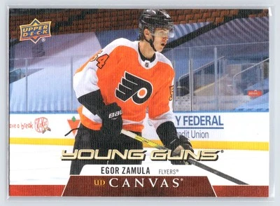 2020-21 Upper Deck Series 1 EGOR ZAMULA #C110 Young Guns Canvas Rookie - Image 1 of 2