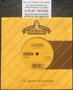 Luther Vandross – Never Too Much / You're The Sweetest One 7'' Vinyl NM VIDEO - Picture 1 of 7