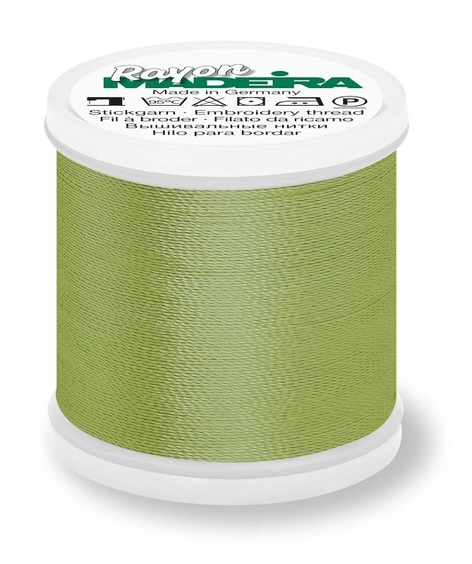 Madeira Rayon 40 machine embroidery thread 1000m spool 1106 light avocado green - Image 1 of 1