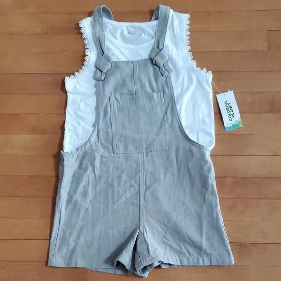 Mameluco corto de algodón oliva Planet colorido para niñas con camiseta sin mangas talla L XL XXL NUEVO CON ETIQUETAS Foto 1 de 1