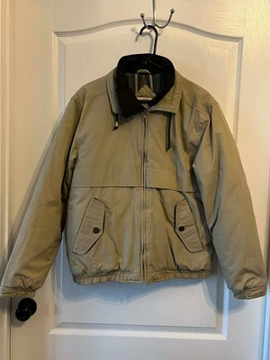 Винтажная мужская желтовато-коричневая стеганая куртка Mc Gregor с полной застежкой размер средний - Изображение 1 из 4