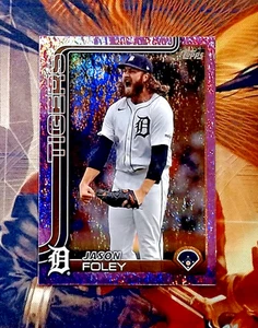 2025 Topps Series 2 - Pink Holofoil #410 Jason Foley - Picture 1 of 2