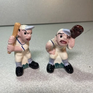 2 Vintage Keramik Baseball Spieler Figuren California Souvenir - Bild 1 von 17
