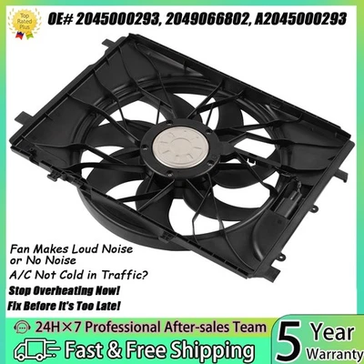 Radiator Cooling Fan Assembly for Mercedes-Benz C-Class CLA/GLA/GLK/E-Class Foto 1 de 4