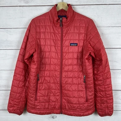 Chaqueta Patagonia Mujer Grande Nano Puff PrimaLoft Aislada Cremallera Ligera Roja Foto 1 de 4
