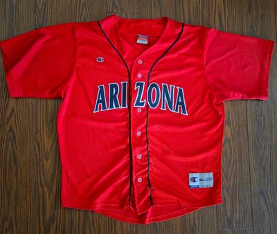 Arizona Wildcats NCAA - Champion Brand Vintage Stitched Baseball Jersey - Mens L - Image 1 of 4