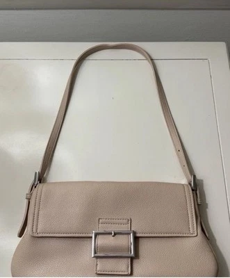 Bolso de hombro Moda Luxe de cuero beige Foto 1 de 4