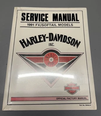 Harley-Davidson FX/Softail Models 1991 manual de servicio original sellado, 99482-91 Foto 1 de 3