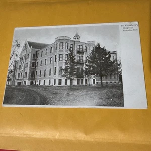Lincoln, NE 1908 Postkarte - St. Elizabeth's Hospital, Lincoln, Neb. - Bild 1 von 2