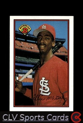 Baseball sports Bowman Willie McGee St. Louis Cardinals Near Mint or Better - Image 1 of 2