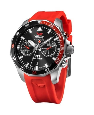 VOSTOK EUROPE Hombres Analógico Cuarzo Informal Reloj Clásico Vestido Esfera Negra Impermeable Foto 1 de 4