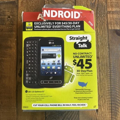 Straight Talk  Wireless LG Optimus Q LTE Prepaid Cell Phone 4GB Android 30 Day - Image 1 of 4