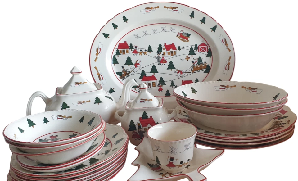 MASON'S CHRISTMAS VILLAGE TABLEWARE, *SOLD INDIVIDUALLY, TAKE YOUR PICK* - Image 1 of 1