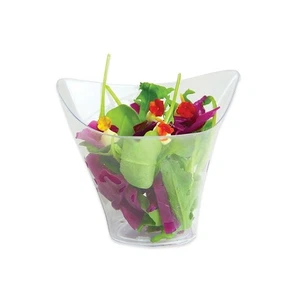 Coppette triangolari Finger Food in plastica 5 x 5 x 3,5 cm Trasparenti 12 pezzi - Foto 1 di 1