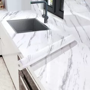 Marble Wallpaper Peel and Stick Countertops Waterproof Thick Shelf Paper - Picture 1 of 7