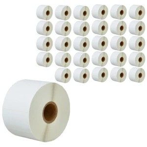 30 Rollen 1300/R 2x1 Barcode Thermische Etiketten 2 ZollX1 Zoll für Zebra LP 2844 Eltron Rollo - Bild 1 von 12