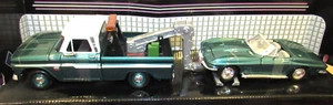 Motor Max 1967 Corvette 1966 Chevy C10 Pickup Tow Truck 1:24 Scale Diecast Cars - Picture 1 of 3