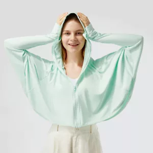 OH! Sun Jacket Batwing Coat Anti-UV UPF50+ Hooded Long Sleeves Loose Outdoor Top - Picture 1 of 45