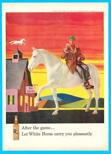 1958 White Horse liquor scotch whisky PRINT AD Browne Wintners - Picture 1 of 4