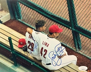 OCTAVIO DOTEL & JOSE LIMA 8X10 REPRINT PHOTO ASTROS PLEASE READ DESCRIPTION - Picture 1 of 1