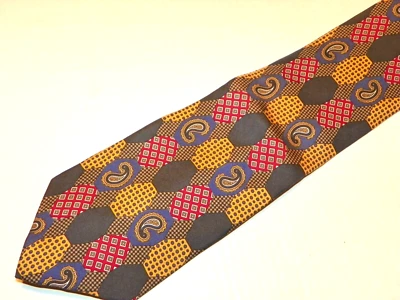 CHARLES JOURDAN [PARÍS][MULTICOLOR] Corbata Hombre 100% Seda Hecha en EE. UU. Foto 1 de 3