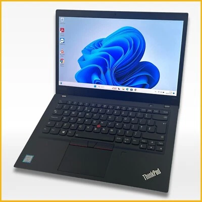 Lenovo ThinkPad T490s Core i7-8665U 16GB Ram 256GB SSD FHD Windows 11 Laptop - Image 1 of 4