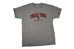 NCAA Youth Boys Property Of Texas Tech Red Raiders Gray Shirt New S, M, L, XL - Picture 1 of 2