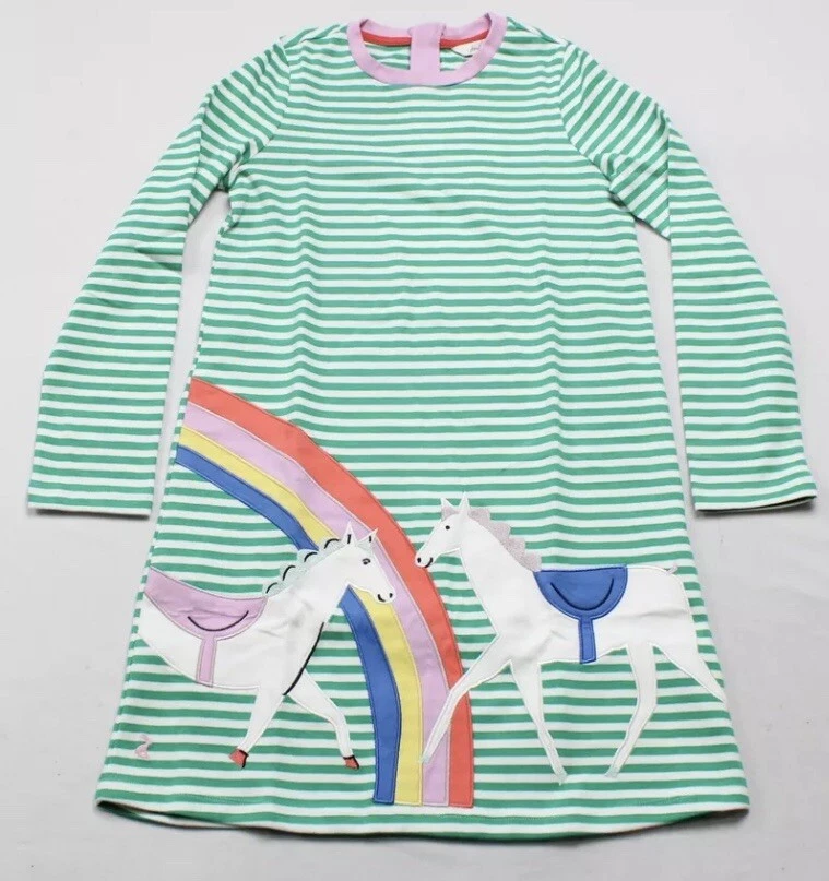 Vestido Joules Niña Rosalee Manga Larga Apliques Caballo Talla 11 Años Nuevo con Etiquetas Foto 1 de 1