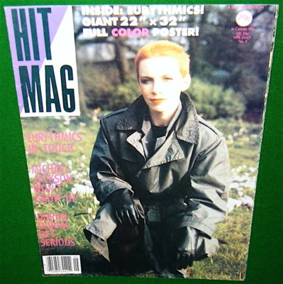 GIANT POSTER 22"x32" EURYTHMICS Annie Lennox, DURAN DURAN in Hit Magazine - Image 1 of 4