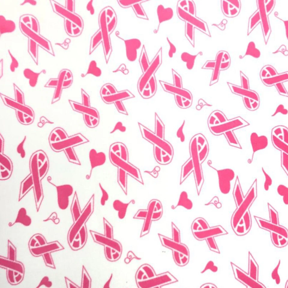 PICO TEXTILES, INC Ribbons & Hearts Print Fleece Fabric - 60" Wide - Sold by The Yard & Bolt