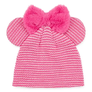 Disney Collection Pink Minnie Mouse Beanie Hat Cap Girl's Size XS-S Ages 3-6 NEW - Picture 1 of 1
